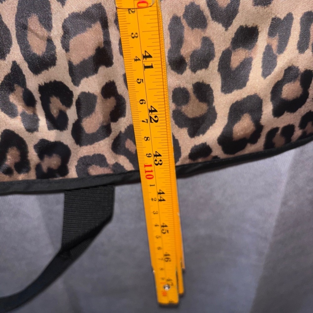 NWT Chico's Brown Leopard Print Mob Wife Garment Bag Travel Suit Cover - Picture 7 of 9